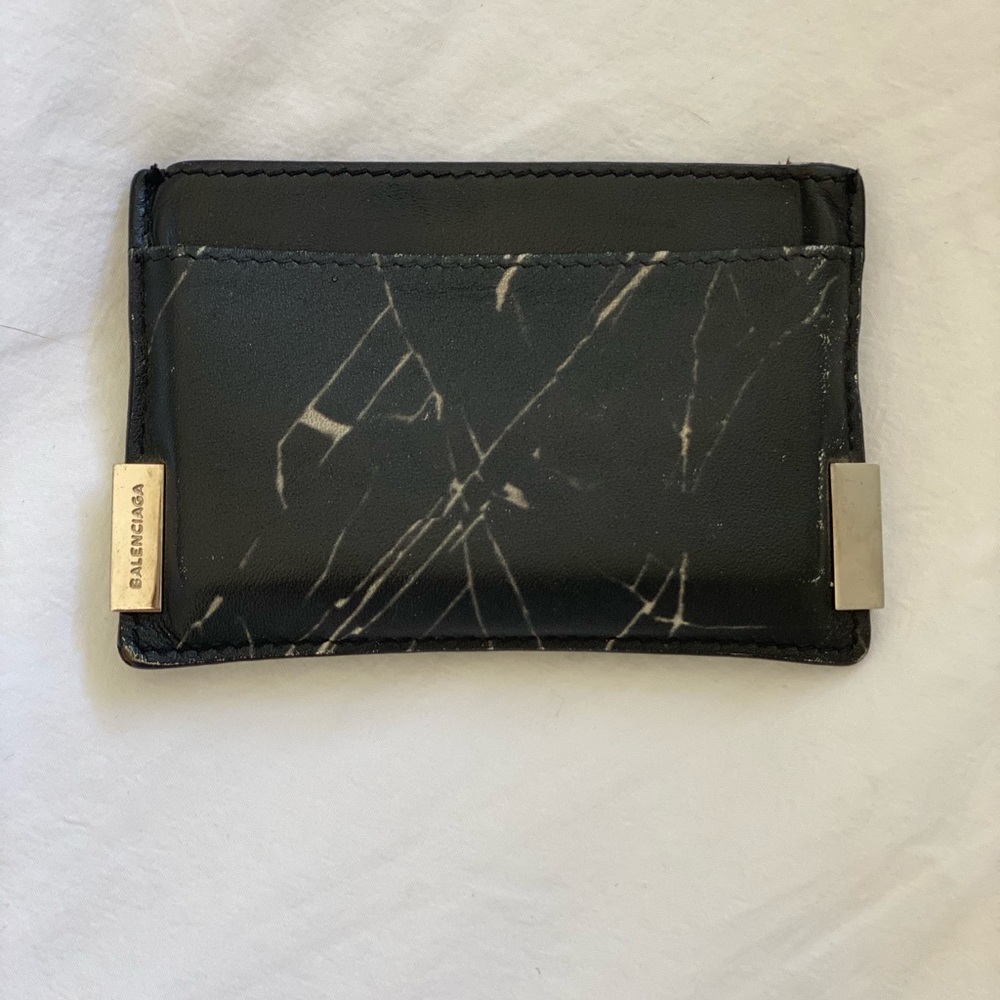Balenciaga Cardholder Wallet Marble Effect